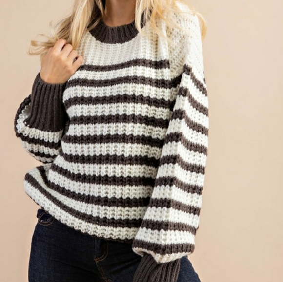 New Amber Striped Sweater - Picture 3 of 7